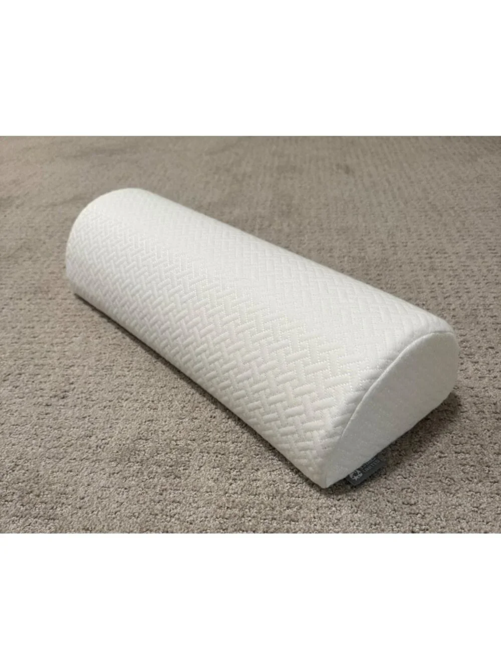 100% Memory Foam Half Moon Knee Pillow Bolster Back Sleeping Legs Covered